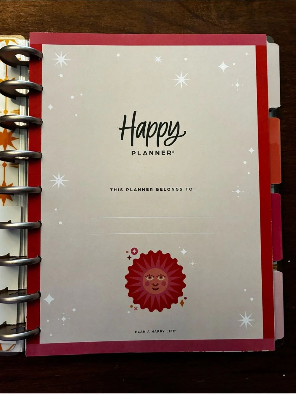 The Happy Planner Undated Classic Dashboard Cat Coq Planner